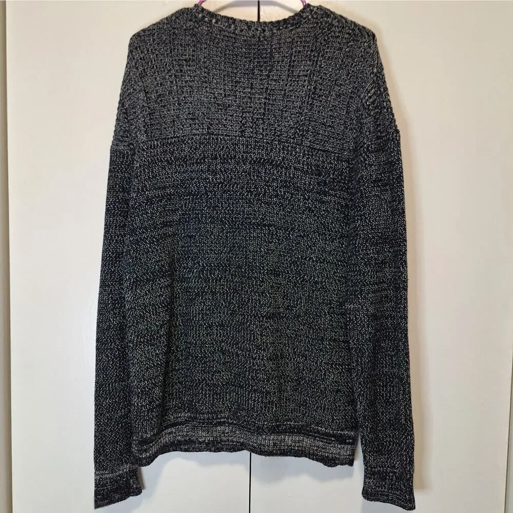 Banana Republic Mens Knit Crewneck Sweater Charcoal Size Large
